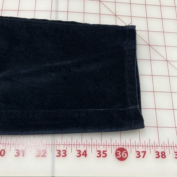J. JILL Holiday/Office Cotton Velvet Straight Leg 5 Pocket Deep Navy Pant SZ 10P - Picture 15 of 15